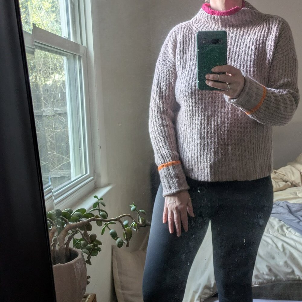 Maeve Sweater - with colorblocking - M